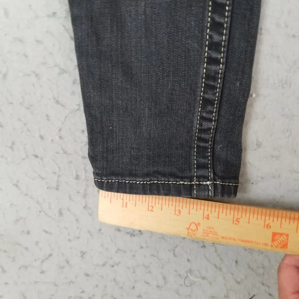 Miss‎ Me Jeans Womens 27 Skinny Black Embellished Pockets Stretch JS566052